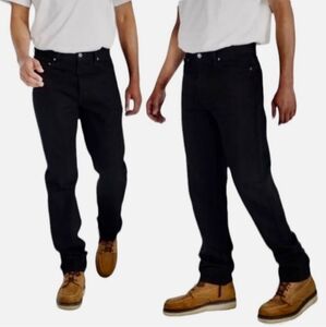 Harley-Davidson Black Relaxes Leg 100 Cotton Denim Jeans 36 x 32